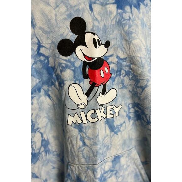Disney x Love Your Melon Mickey Mouse Tie-Dye Hoodie Blue White XL Unisex Adult - Picture 5 of 8